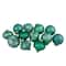 12ct. 3" Glitter & Matte Green Finial & Glass Ball Christmas Ornaments